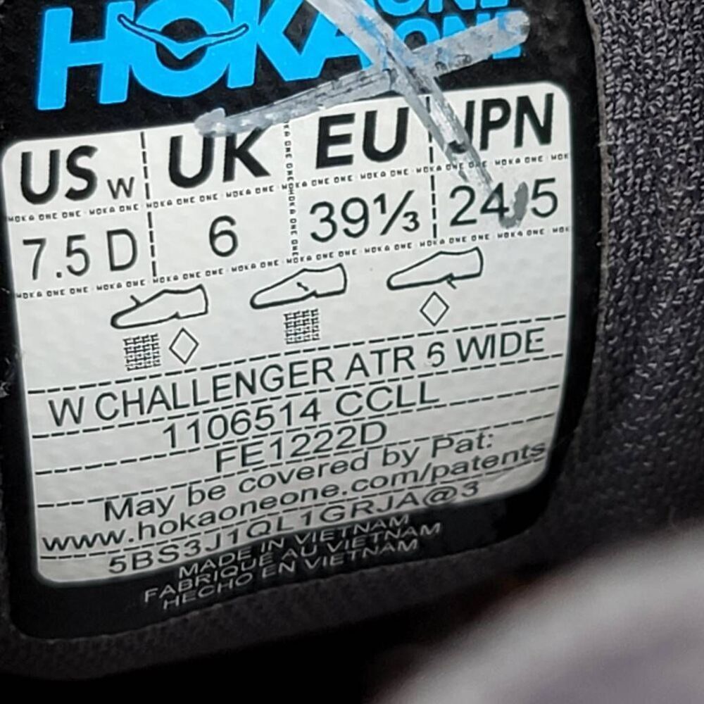 Hoka One One Chanllenger Art 6 Wide - Women's running shoes - Size 7.5D - Picture 11 of 11